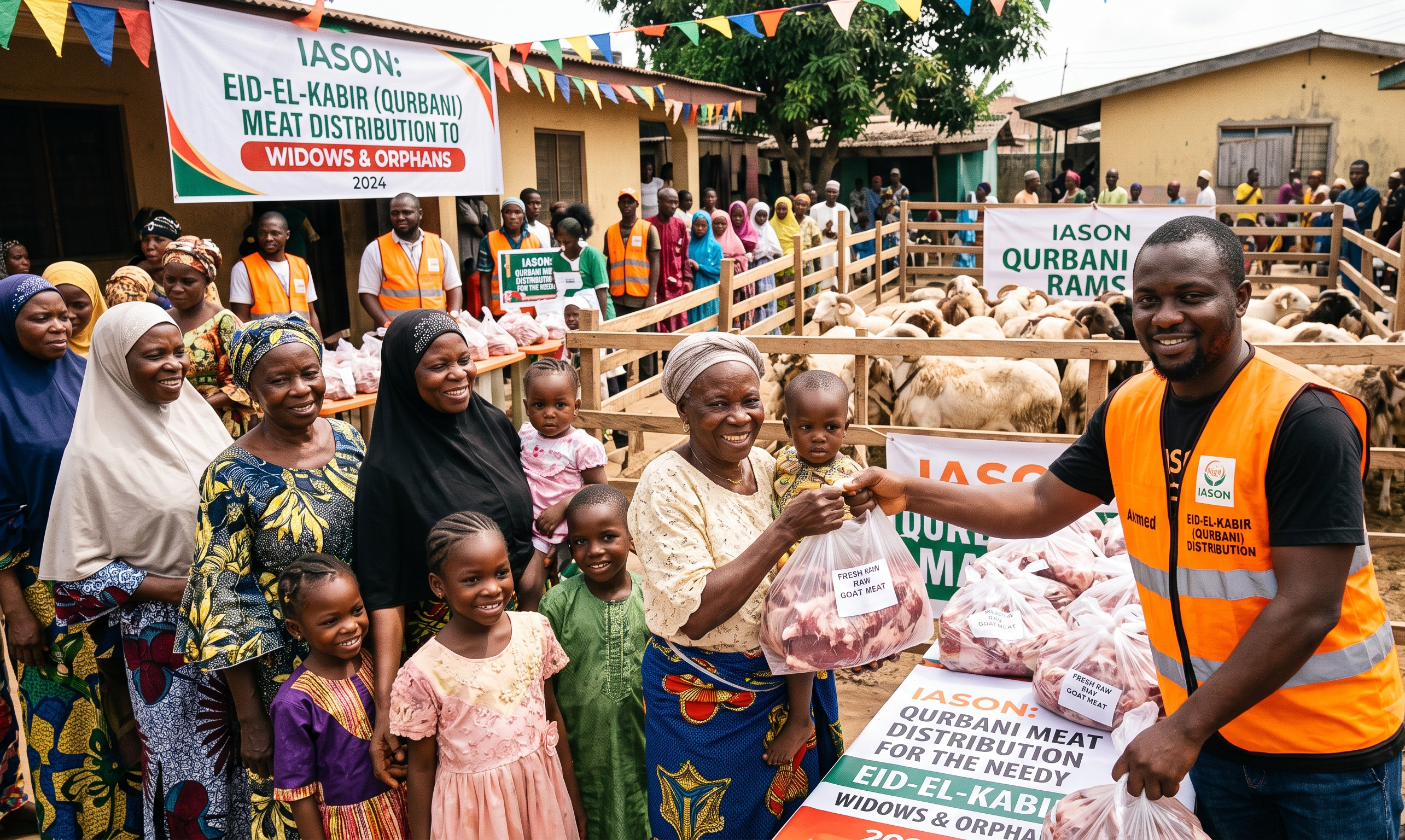 Eid-el-Kabir Qurbani Meat Sharing